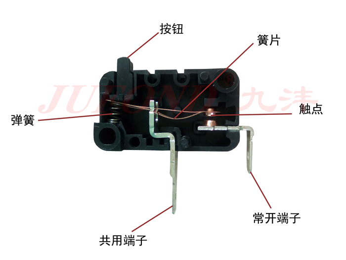 大微动开关结构图